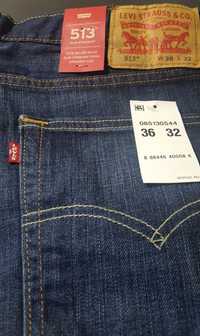 Мужские джинсы Levis 513 Оригинал США 36х32