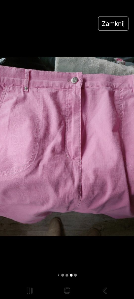Jeansowa spódnica różowa