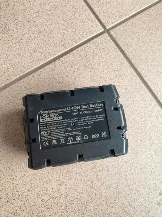 Nowa bateria M18 18V 6.0Ah Li-Ion zamiennik do urządzeń Milwaukee