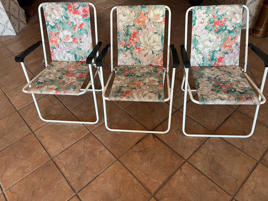 Cadeiras em Tecido  Dobraveis