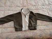 Camisola cardadas estilo desportivo
