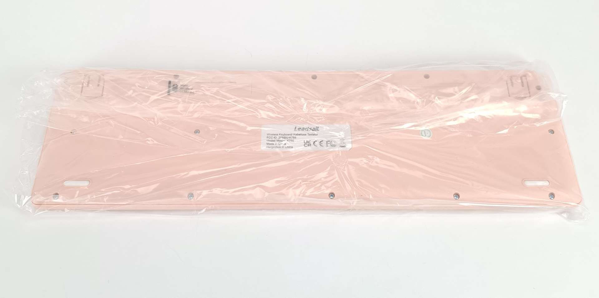 Bezprzewodowa Cicha Klawiatura i Mysz LeadsaiL K786 różowa, 2.4 GHz