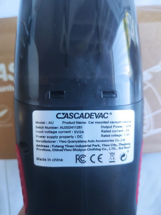 Aspirador portátil novo