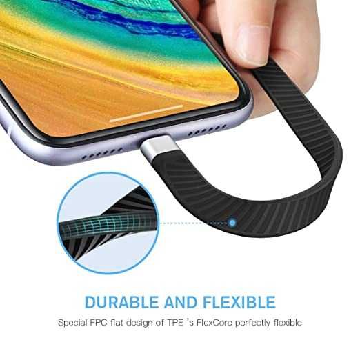 mytysun Krótki kabel do Iphone Ipad Lightning typu C certyfikat MFi