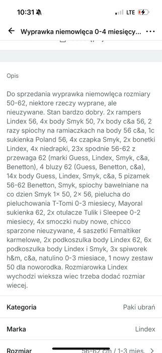 Wyprawka niemowlęca dla dziewczynki