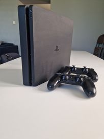 PlayStation 4 Slim 1 TB + 2 pady + 15 gier