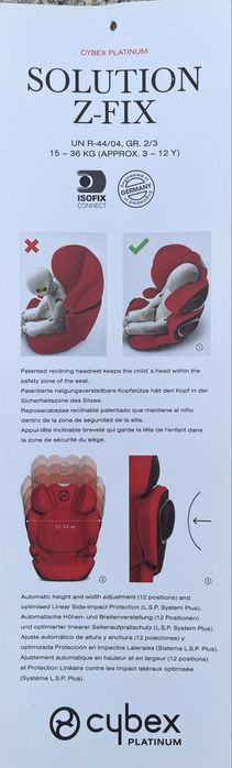 Cadeira Auto Cybex Platinum Sirona
