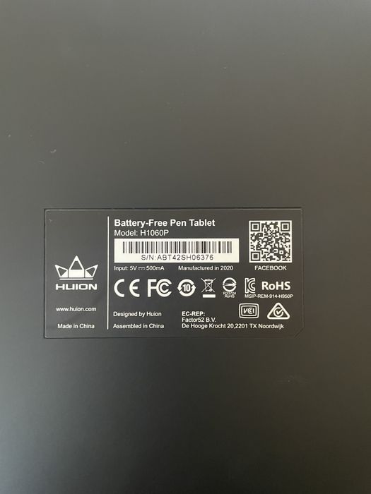 Графічний планшет Huion 1060 Plus