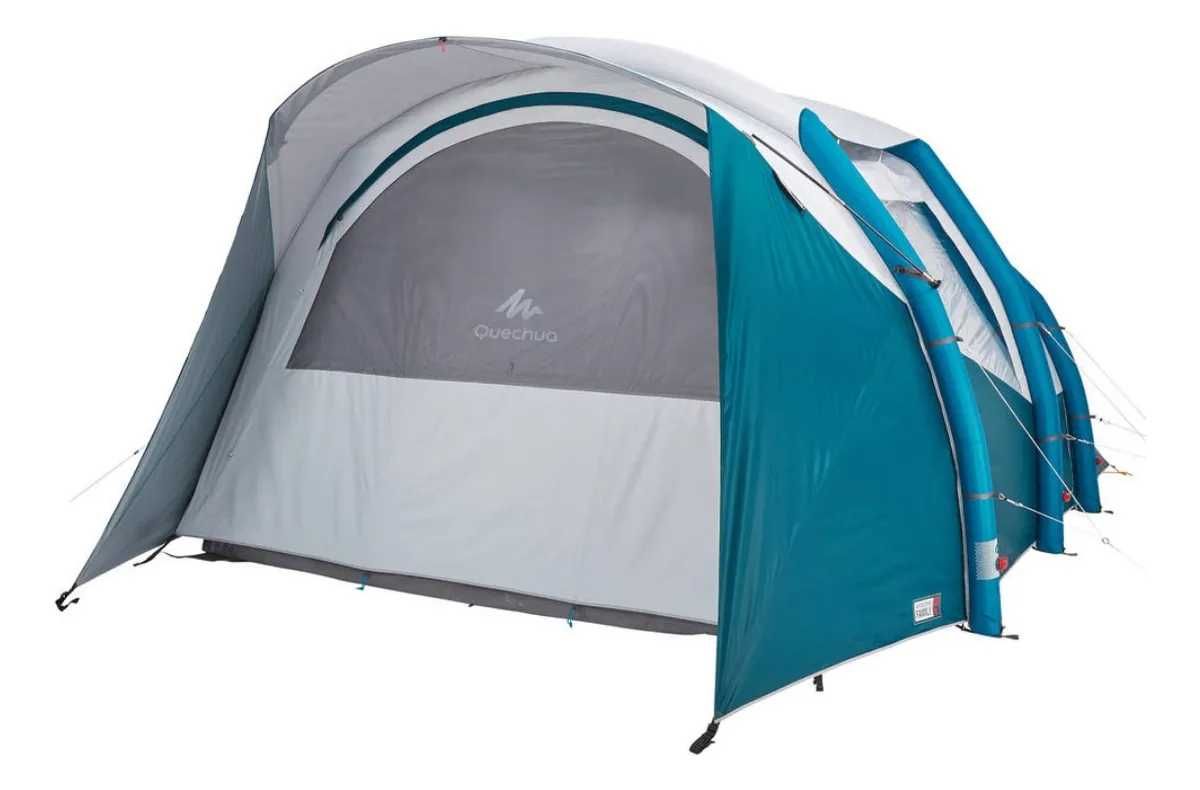 Tenda de campismo insuflável. Quechua Air Seconds 5.2 Fresh & Black