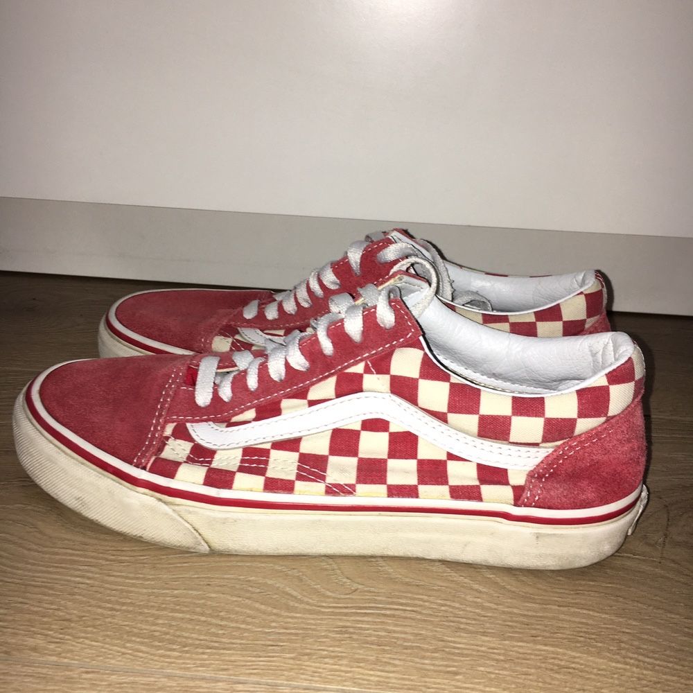 Buty Vans szachownica czerwone Old Skool tenisówki 40