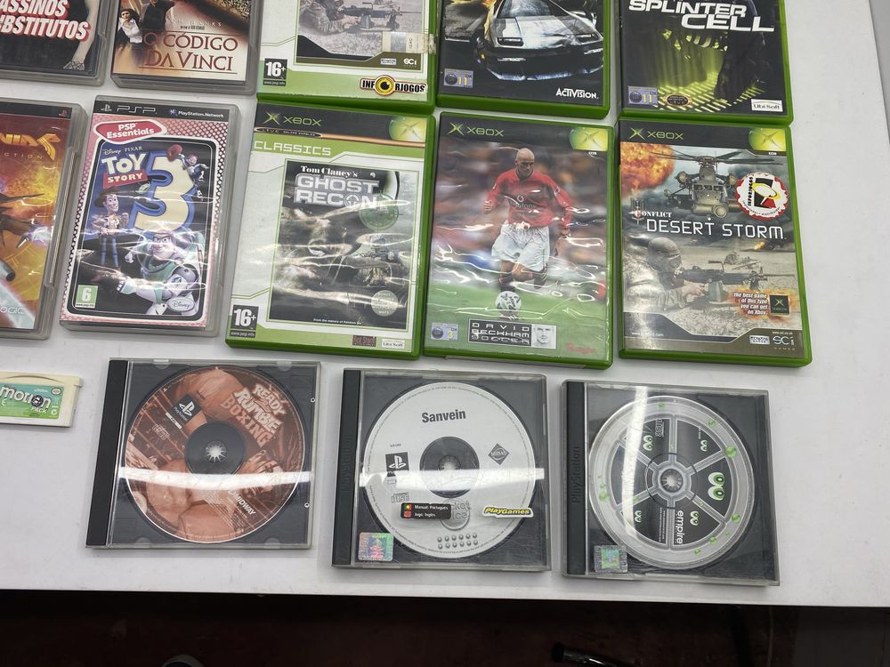 Lote jogos ps1 ps2 entre outros