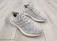 Мужские кроссовки adidas pureboost white grey (27,5 см)