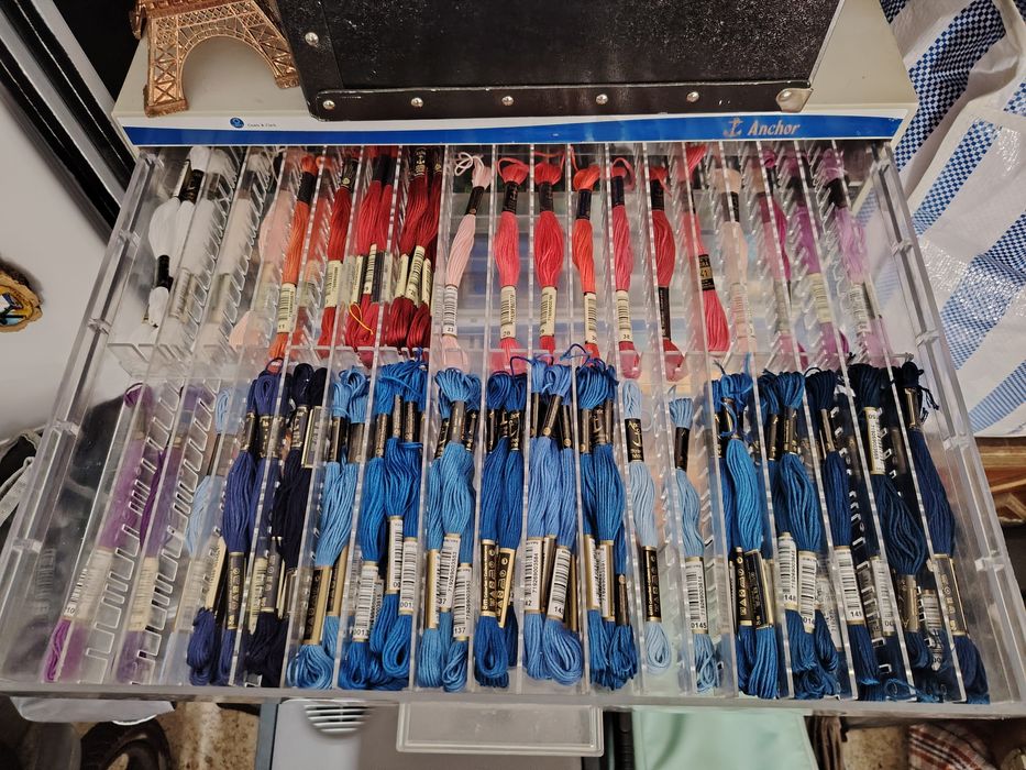 Linhas de bordar - ponto cruz