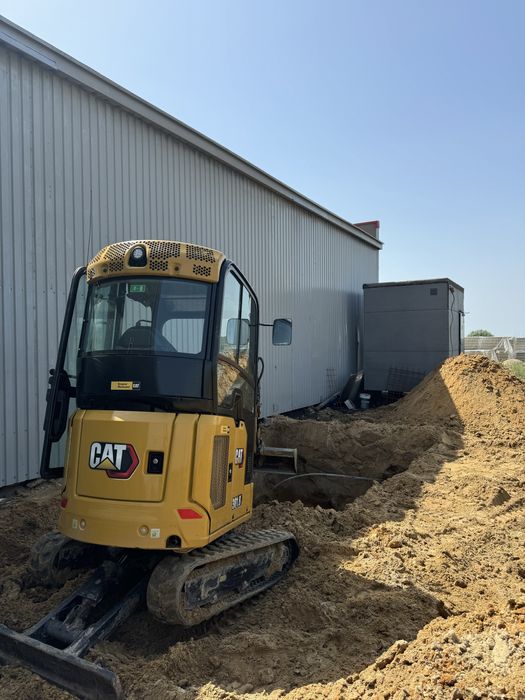 USŁUGI MINIKOPARKĄ i KOPARKO-ŁADOWARKĄ prace ziemne, wykopy, przyłącza