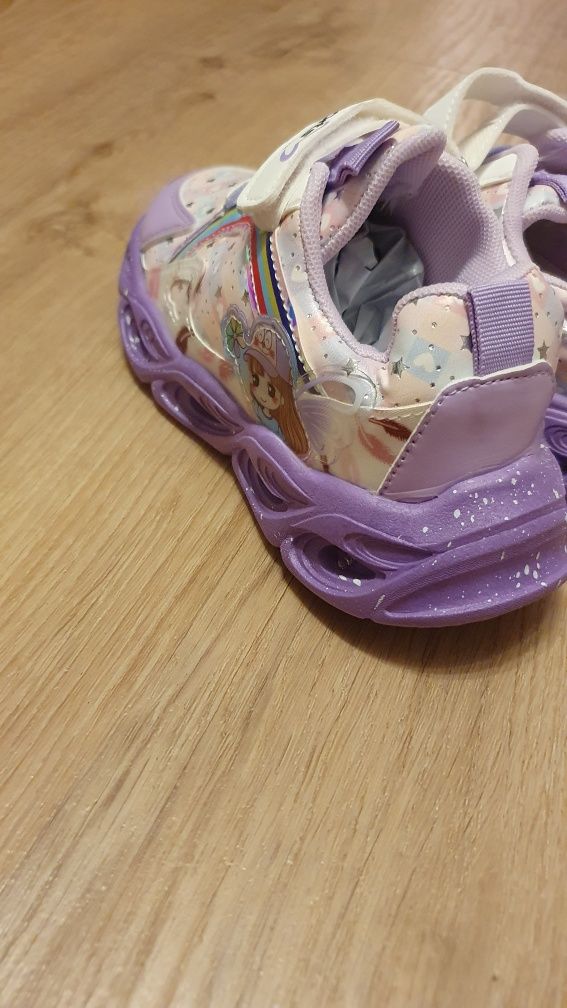 Świecące buty adidasy dziewczęce dla dziewczynki 29