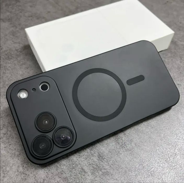 Чехол с MagSafe Чохол MagSafe iPhone матовый от X XR 13 до 17 Pro/Max