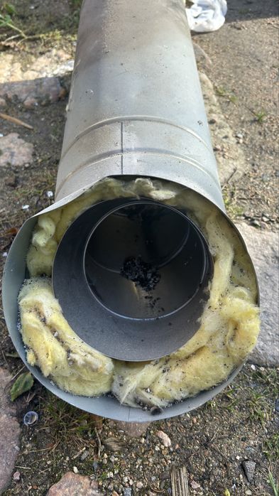 komin z kwasówki izolowany