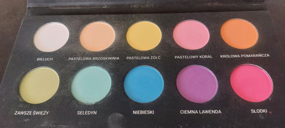 Paleta cieni pastele neon mat glam shop cena 40 zl