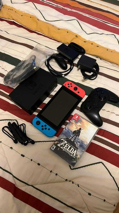 Nintendo Switch 32gb + Pro Controller + Zelda