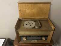 Radio stare prl retro vintage z patefonem gramofonem