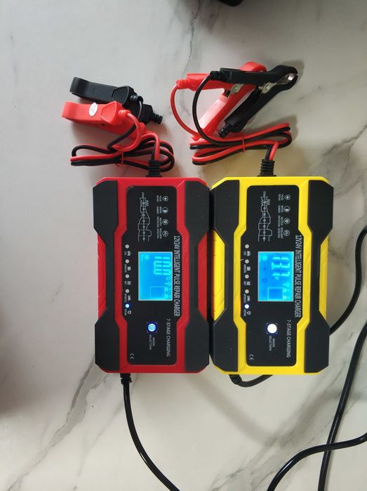 Автоматичний зарядний пристрій 10А 12в 24в 7ступенів режим відновлення