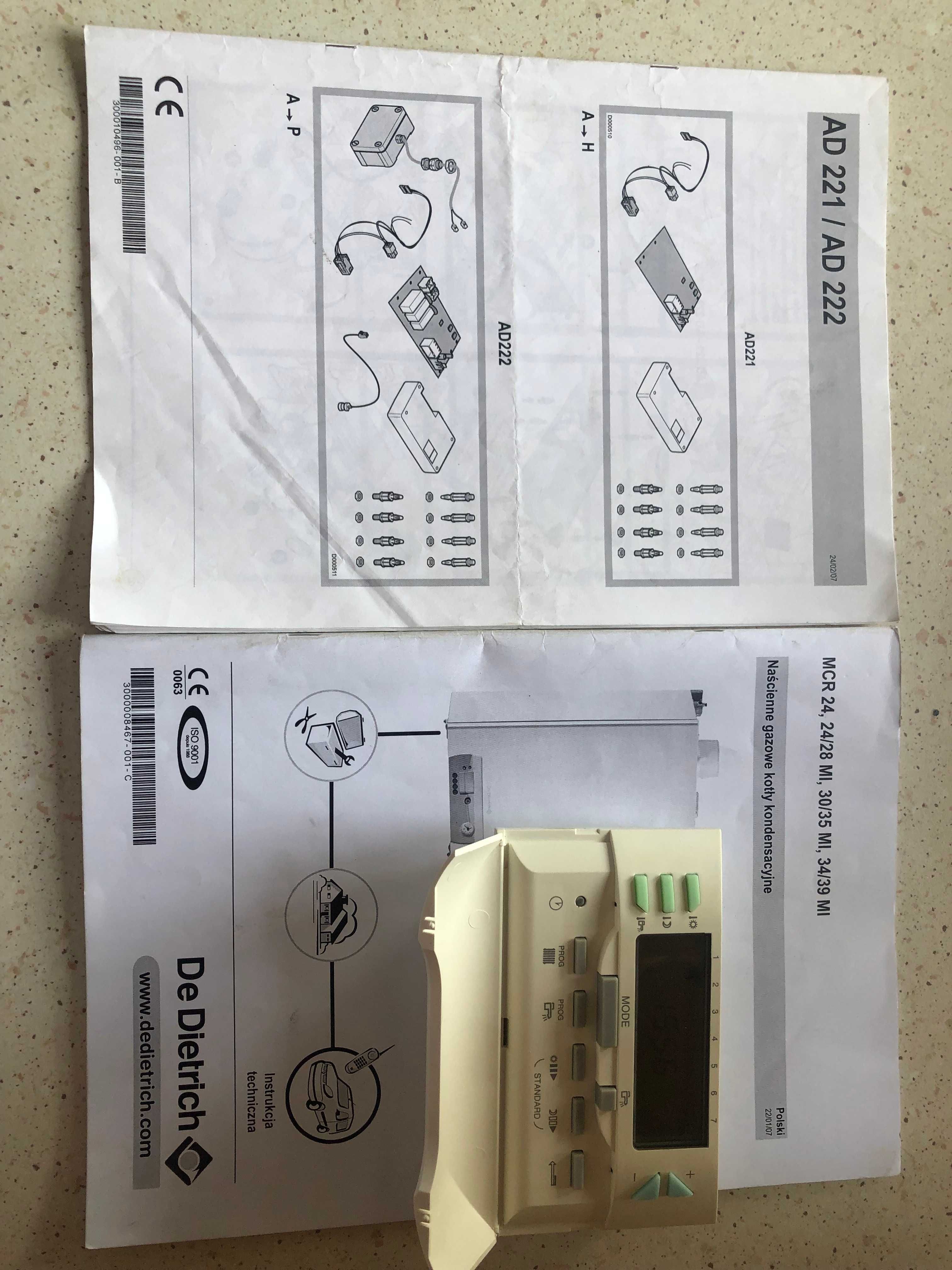 Kocioł De Dietrich MCR 24 + sterownik AD 221/222 + akcesoria