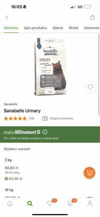 Sanabelle urinary 2kg