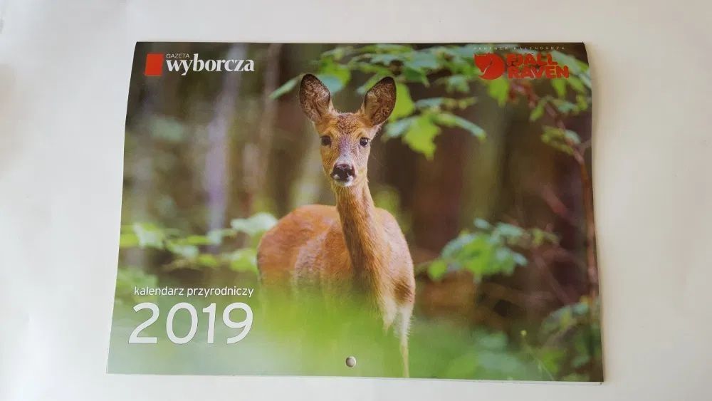 Archiwalny Kalendarz ze zwierzętami przyrodniczy 2017 i 2019 - 2 szt.