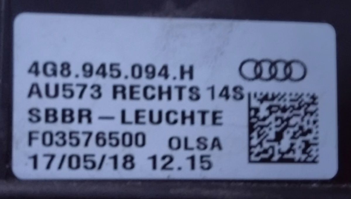 Zestaw 11x LED Lampa tył lewa prawa Audi A3 V8 A7 VW PASSAT B8 GOLF