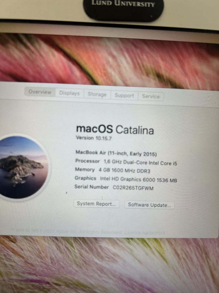 Mac Book Air 11 z 2015 r