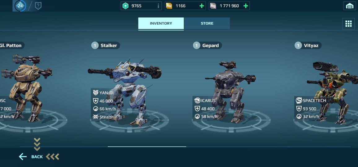 War robots, акаунт