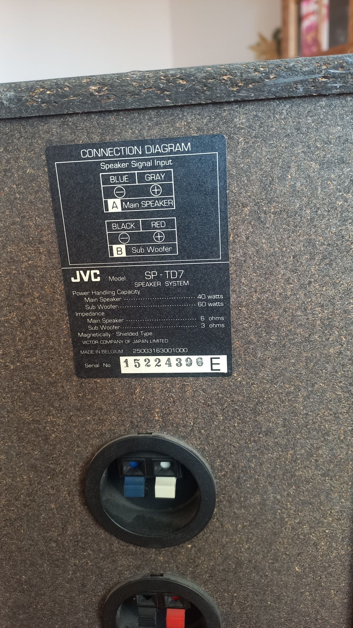 Kolumny JVC SP TD 7