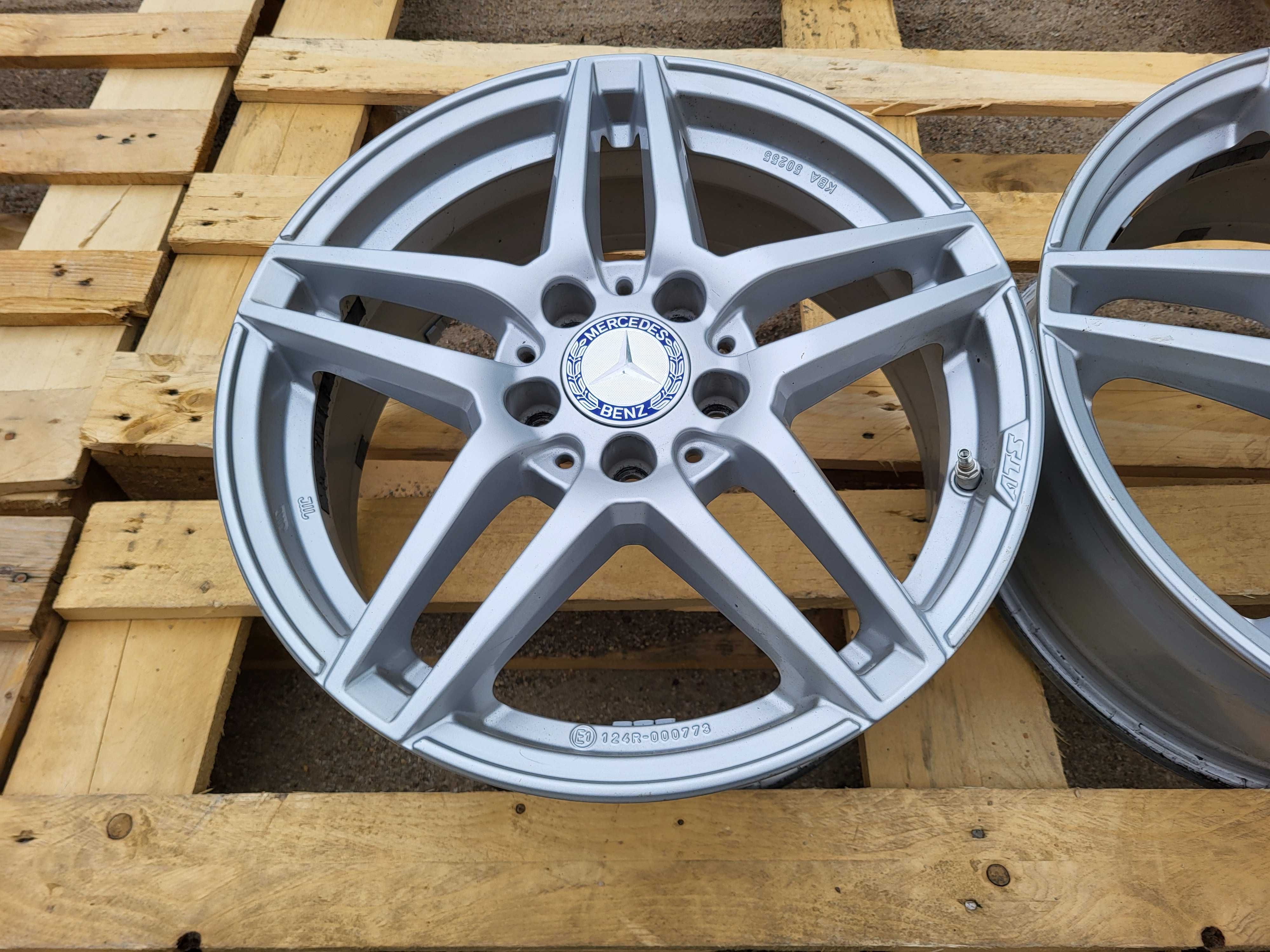 [885] Felgi aluminiowe MERCEDES 17 Cali 5x112 7J ET48.5 + Czujniki