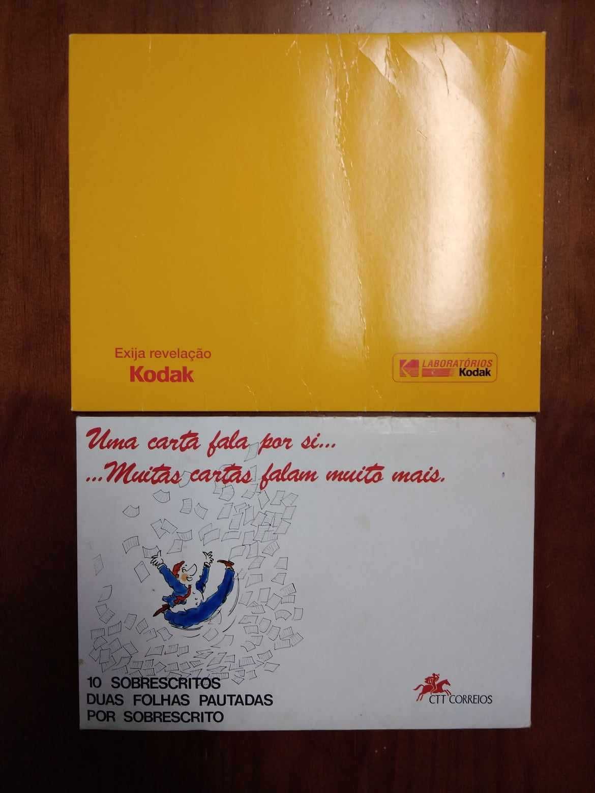 2 Envelopes cartonados (Kodak e C.T.T)