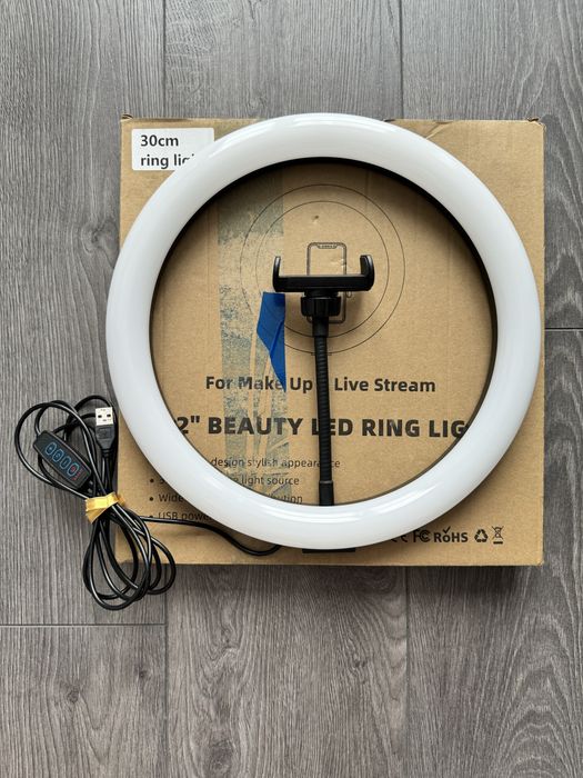 Світодіодна лампа кільце 12” beauty led ring light