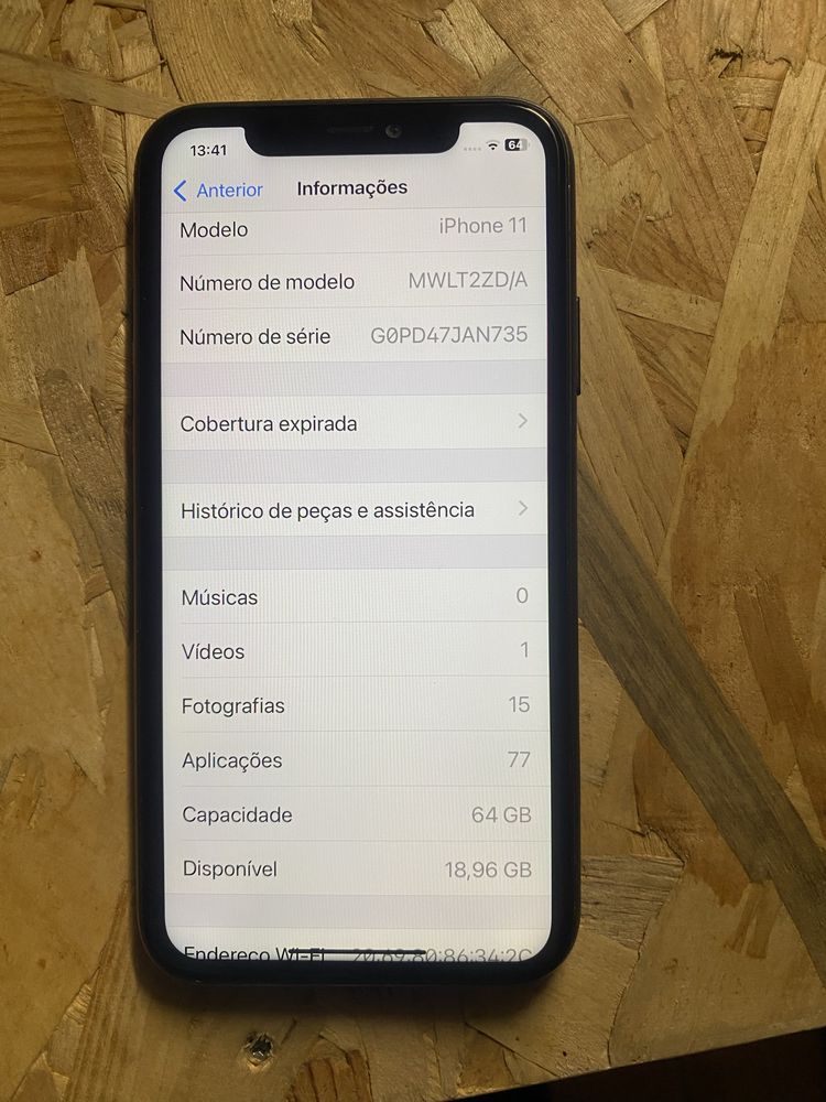 Iphone 11 64 GB.