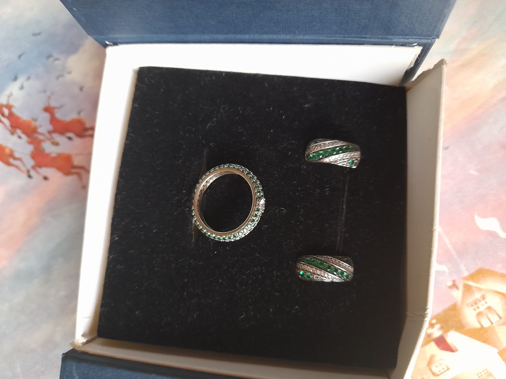 Набір перстень і сережки   Zarina