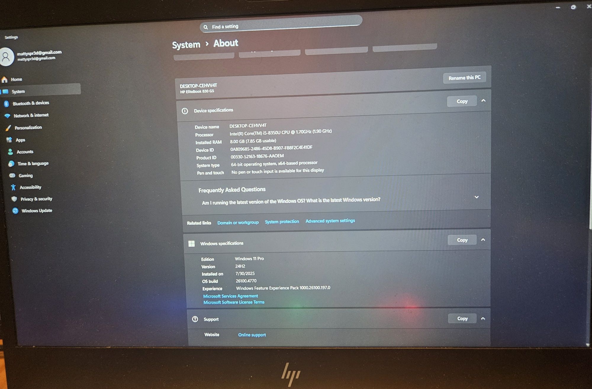 Laptop HP em muito bom estado