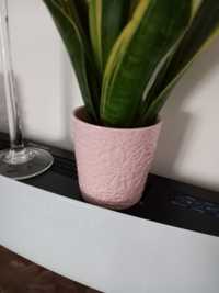 Donica oslonka pudrowy roz ceramika