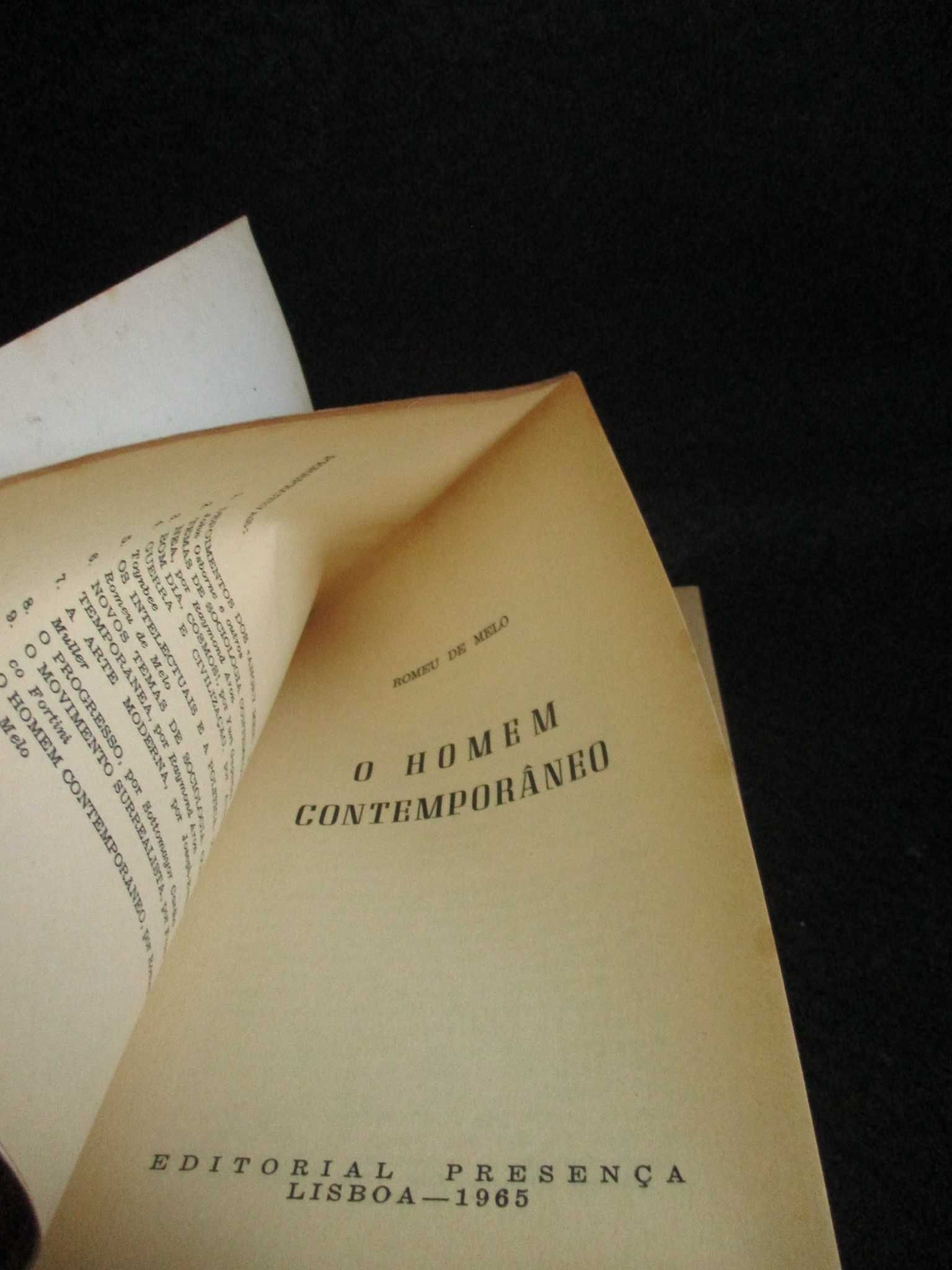 Livro O Homem Contemporâneo Romeu de Melo