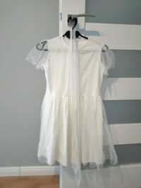 Biała sukienka rozmiar 140, jako sukienka po komunii