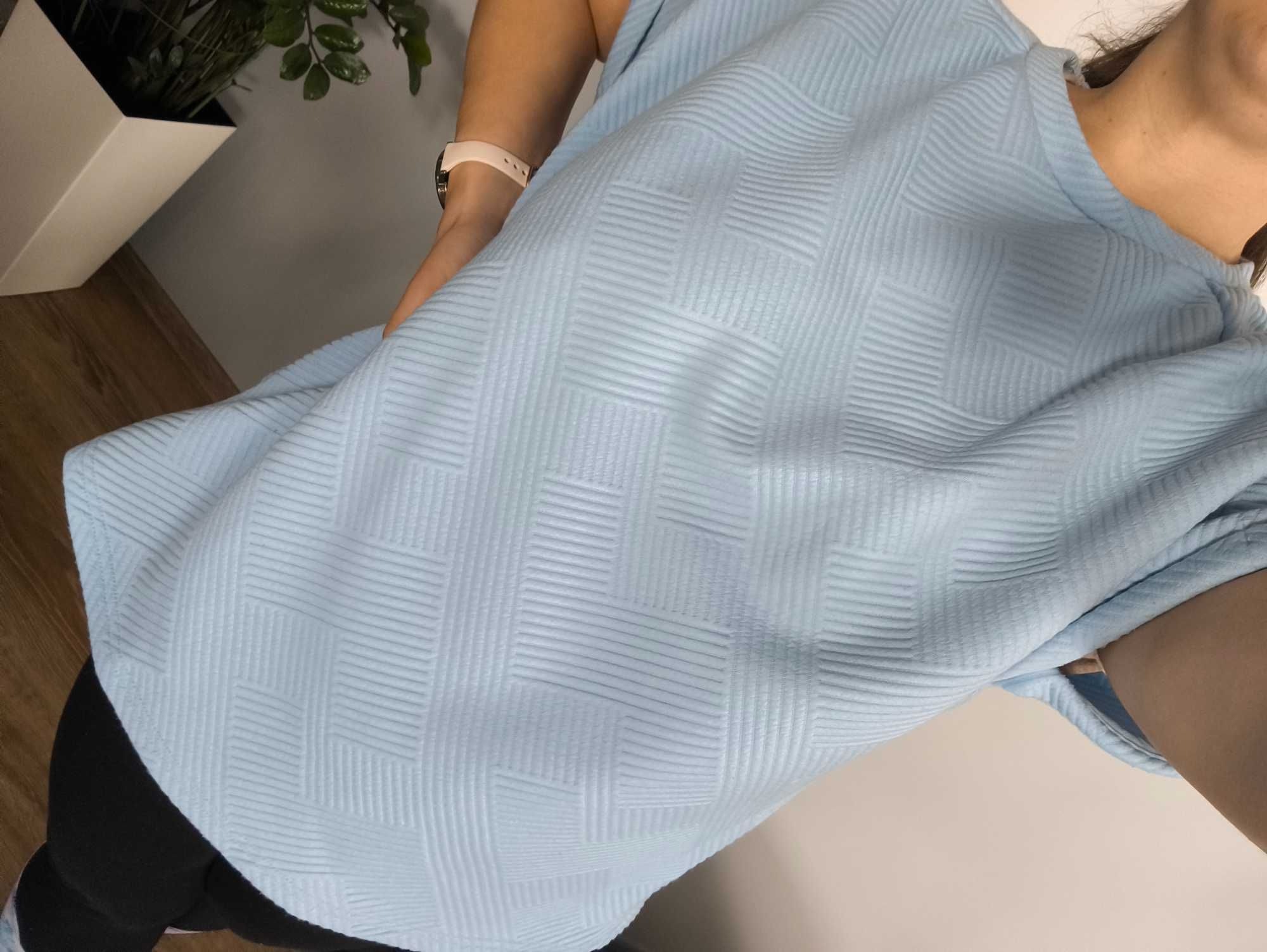 Koszulka Bluzka damska Plus Size kardigan tekstura