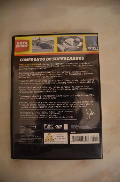 DVD original "Confronto de Supercarros" - Auto Sport