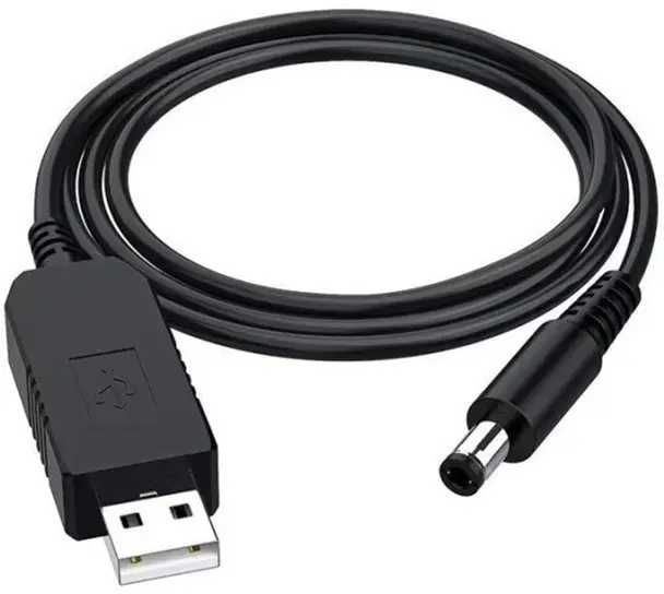 Кабель живлення від павербанку на 9v USB DC 5.5x2.5/2.1