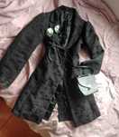 Czarny gotycki płaszcz, Black Gothic coat. Rozmiar 12/40 M