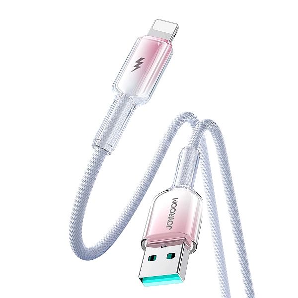 Kabel Joyroom S-A42 Crystal-Clear Series 3A USB-A - Lightning 1,2m - b