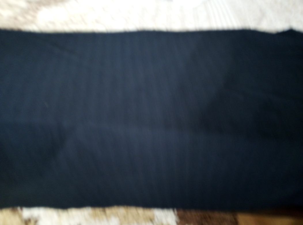 Отрез чёрной трикотажной ткани 78см на 280 см 100 грн