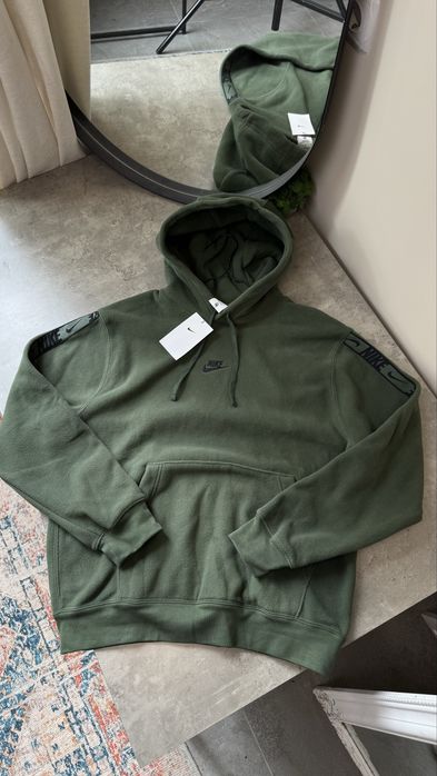 Худі Nike NSW Repeat Fleece Hoodie Green оригінал