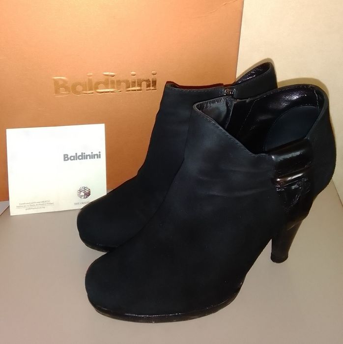 Фирменные замшевые ботильоны BALDININI ORIGINAL. Made in Italy. 38 р.