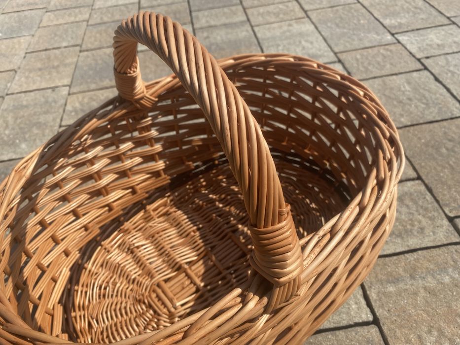 Kosz Wiklinowy Zakupowy Prezentowy Na Grzyby